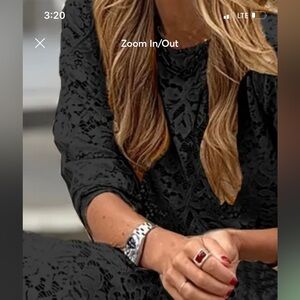 Brand new beautiful black lace dress